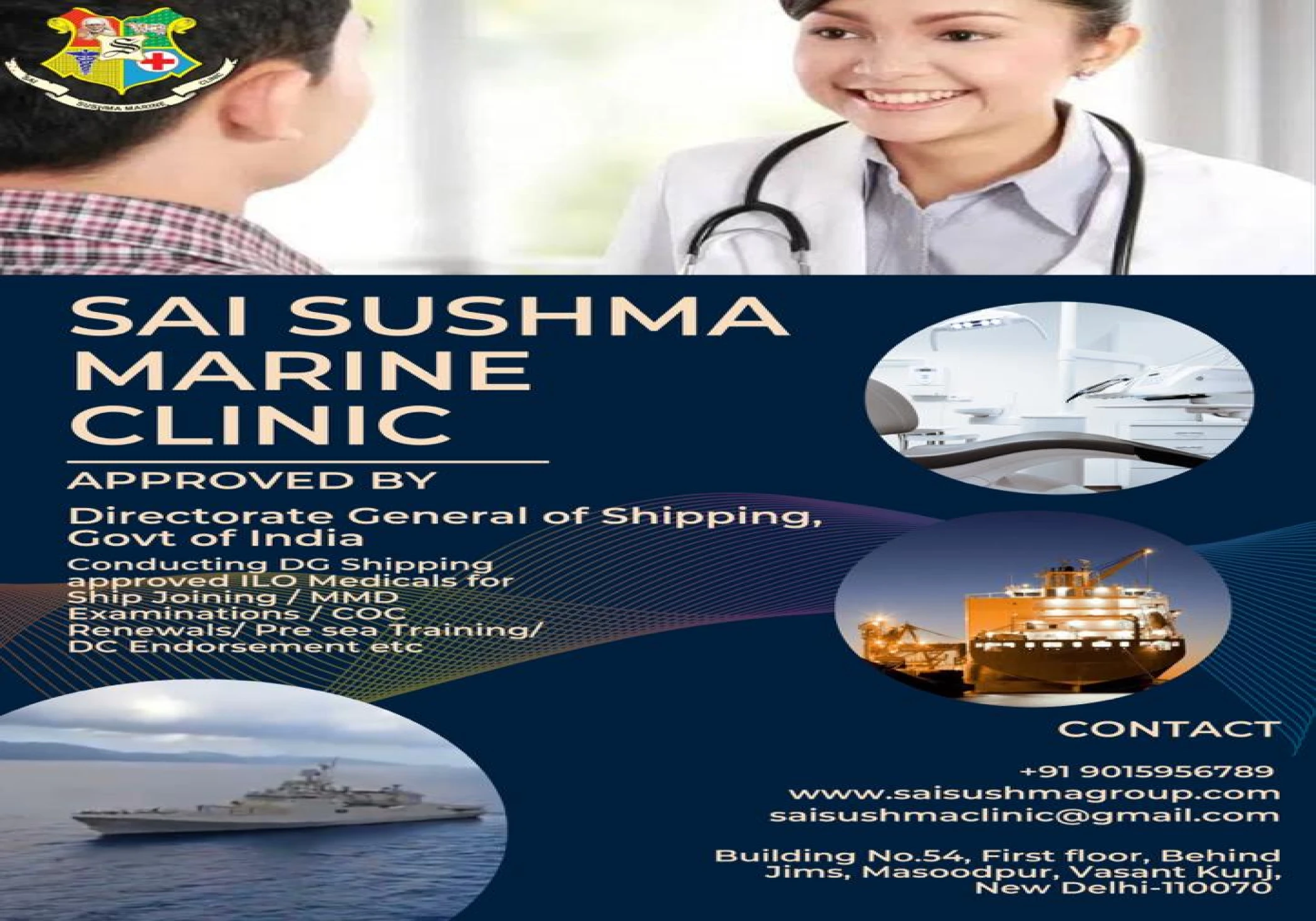 Sai Sushma Marine Clinic: DG Shipping Approved Doctor for Maritime Health Sai Sushma Marine Clinic: DG Shipping Approved Doctor for Maritime Health
